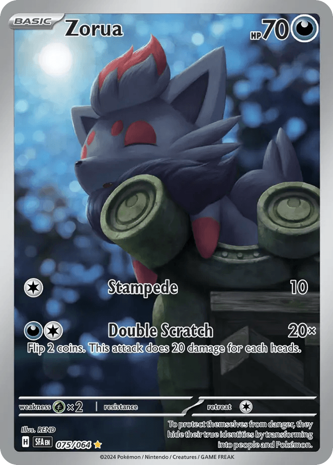 Zorua - 075/064 — SV: Shrouded Fable Pokémon TCG card by REND