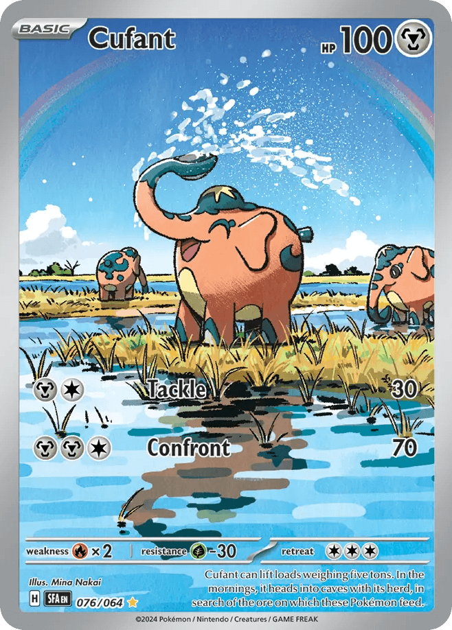 Cufant - 076/064 — SV: Shrouded Fable Pokémon TCG card by Mina Nakai