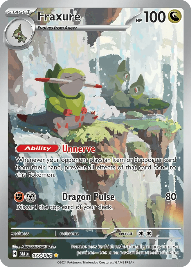 Fraxure - 077/064 — SV: Shrouded Fable Pokémon TCG card by MINAMINAMI Take
