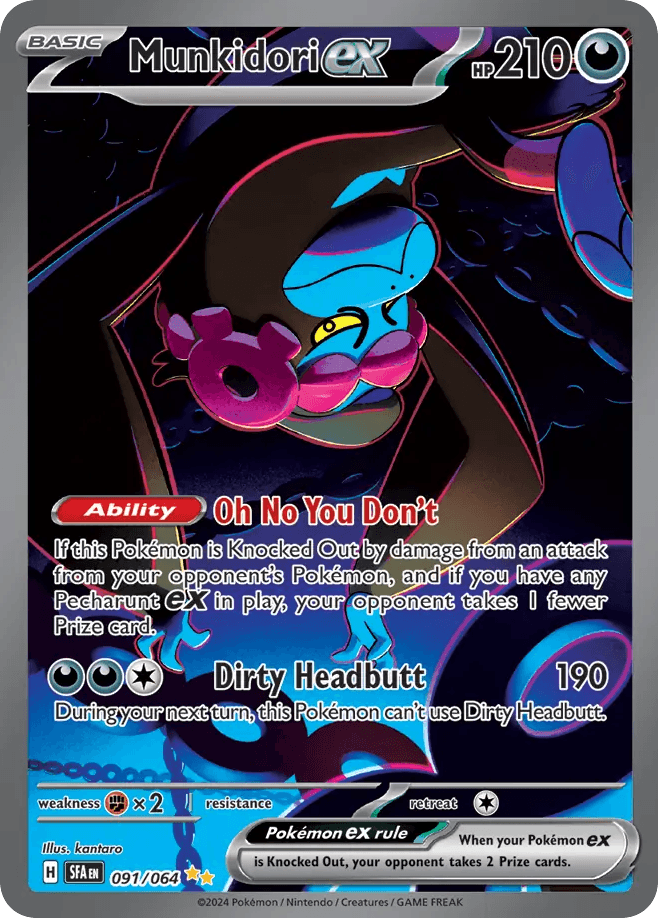 Munkidori ex - 091/064 — SV: Shrouded Fable Pokémon TCG card by kantaro