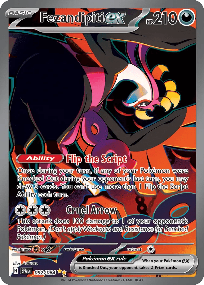 Fezandipiti ex - 092/064 — Pokémon TCG card