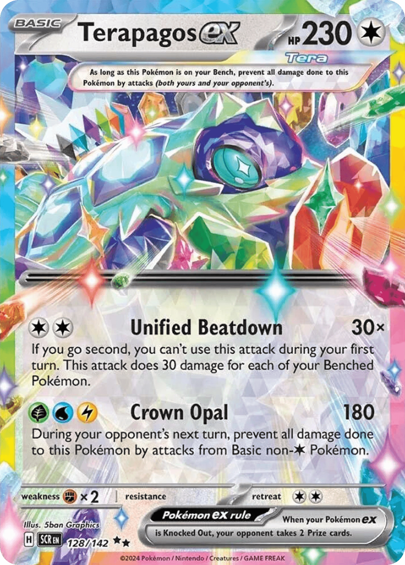 Terapagos ex - 128/142 — Jumbo Cards Pokémon TCG card by Sban Graphics