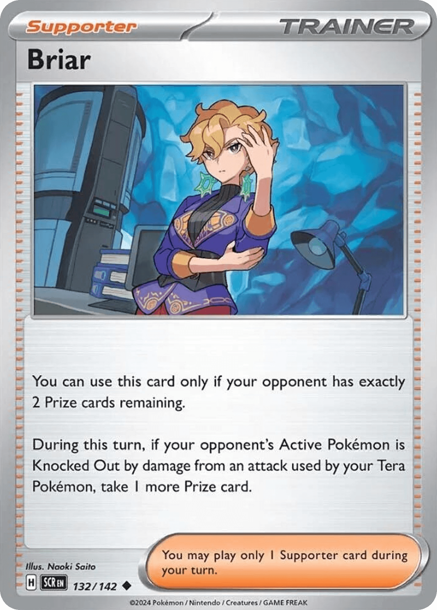 Briar - 132/142 — Prize Pack Series Cards Pokémon TCG card by Naoki Saito