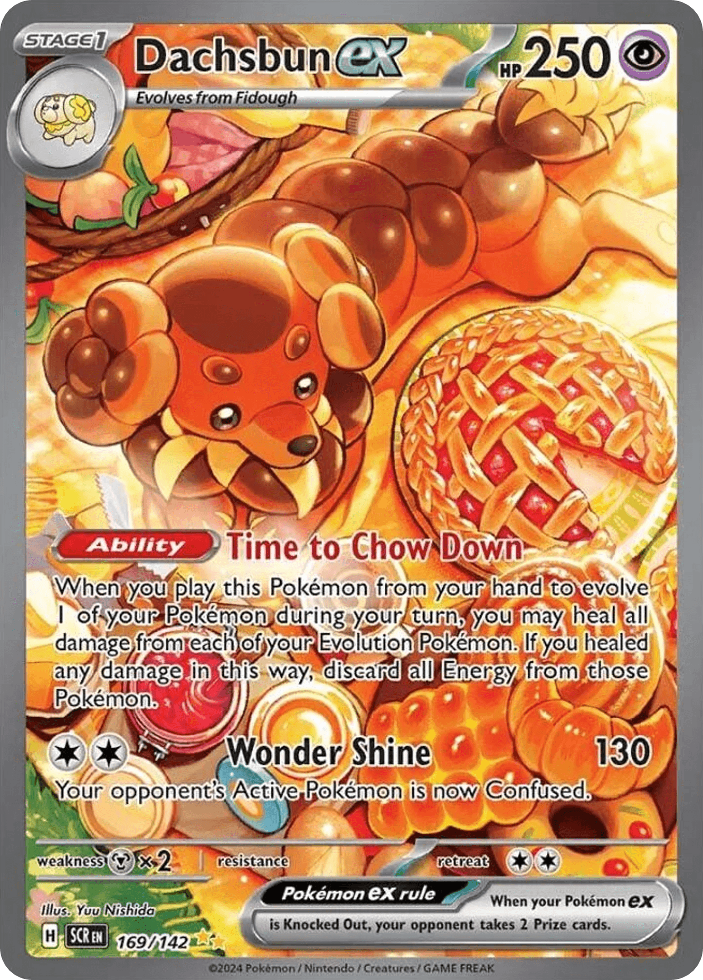 Dachsbun ex - 169/142 — Pokémon TCG card