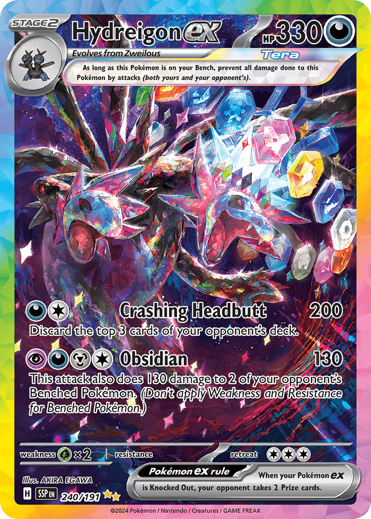 Hydreigon ex - 240/191 — Pokémon TCG card