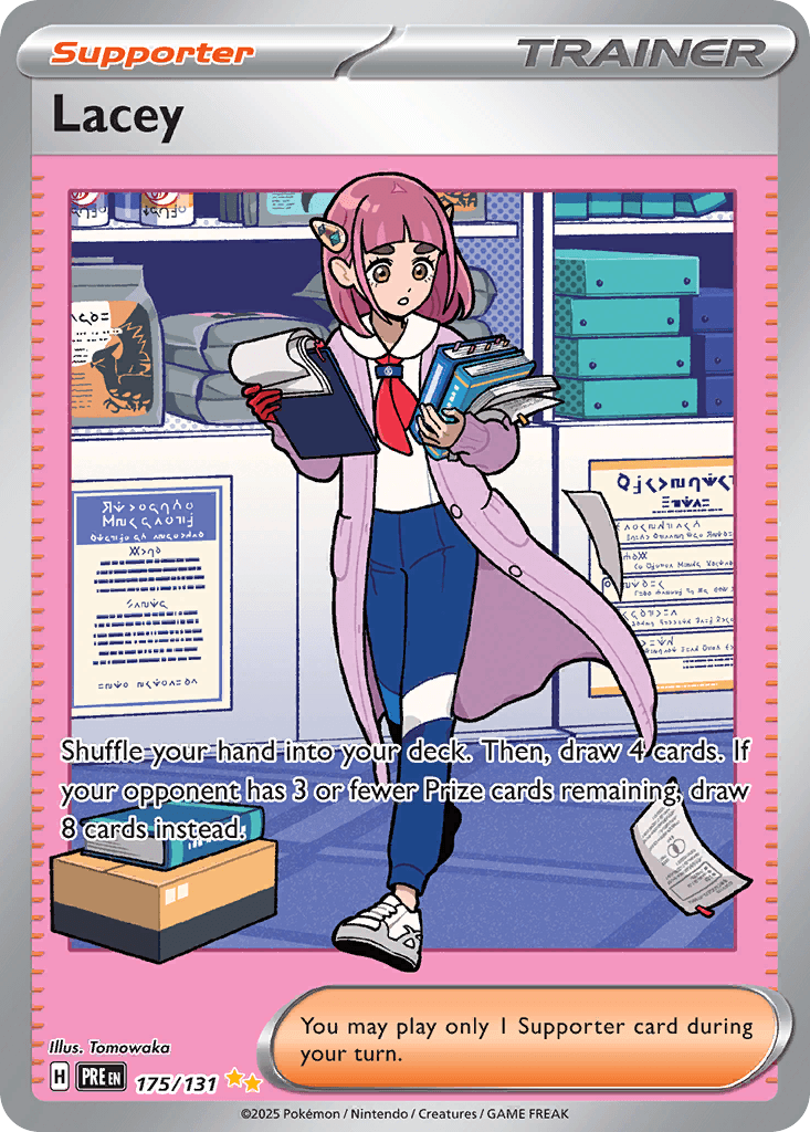 Lacey - 175/131 — SV: Prismatic Evolutions Pokémon TCG card by 5107 Morisawa
