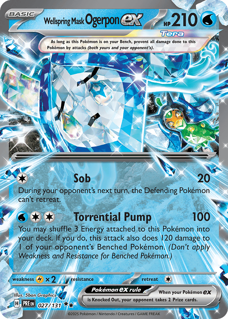 Wellspring Mask Ogerpon ex - 027/131 — SV: Prismatic Evolutions
