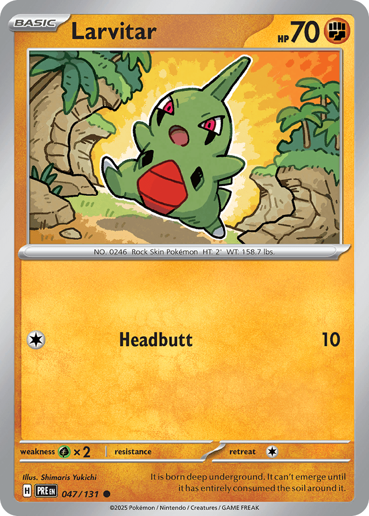 Larvitar (Master Ball Pattern) — SV: Prismatic Evolutions