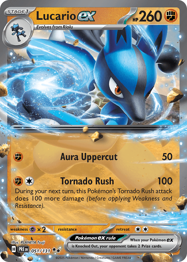 Lucario ex (Prismatic Evolutions Stamp) — Miscellaneous Cards & Products
