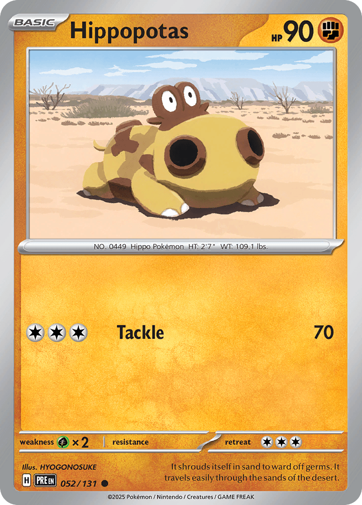 Hippopotas (Master Ball Pattern) — SV: Prismatic Evolutions