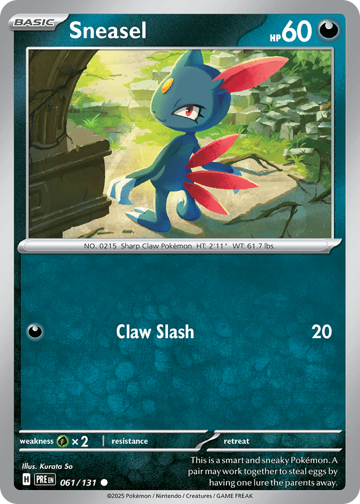 Sneasel (Master Ball Pattern) — SV: Prismatic Evolutions