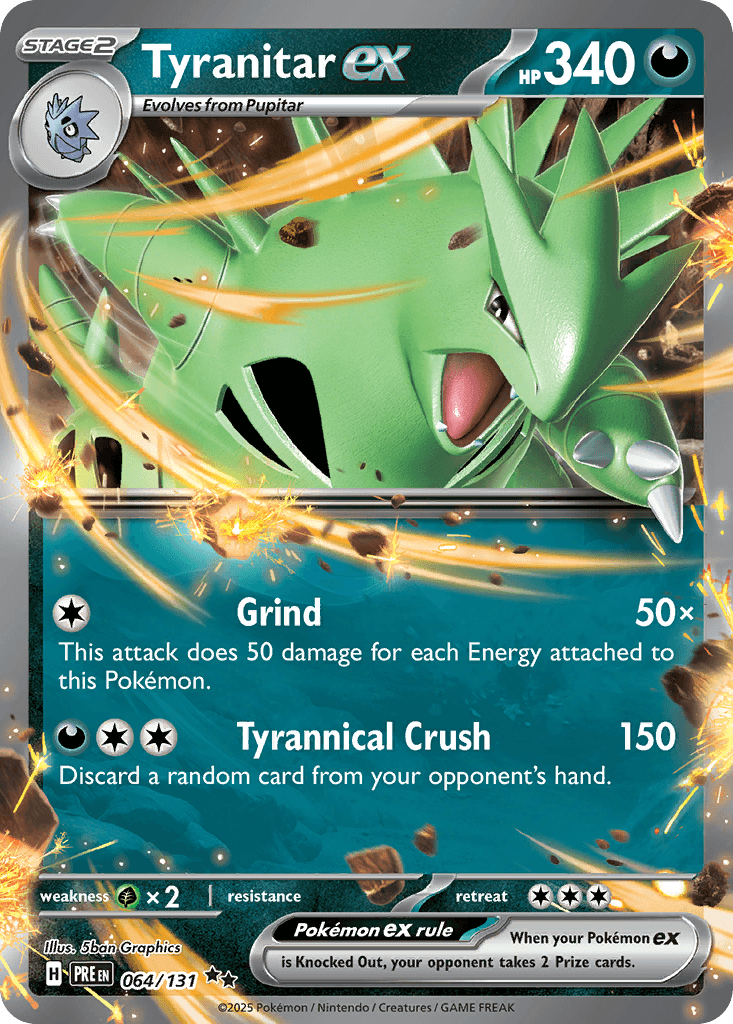 Tyranitar ex (Prismatic Evolutions Stamp) — Miscellaneous Cards & Products