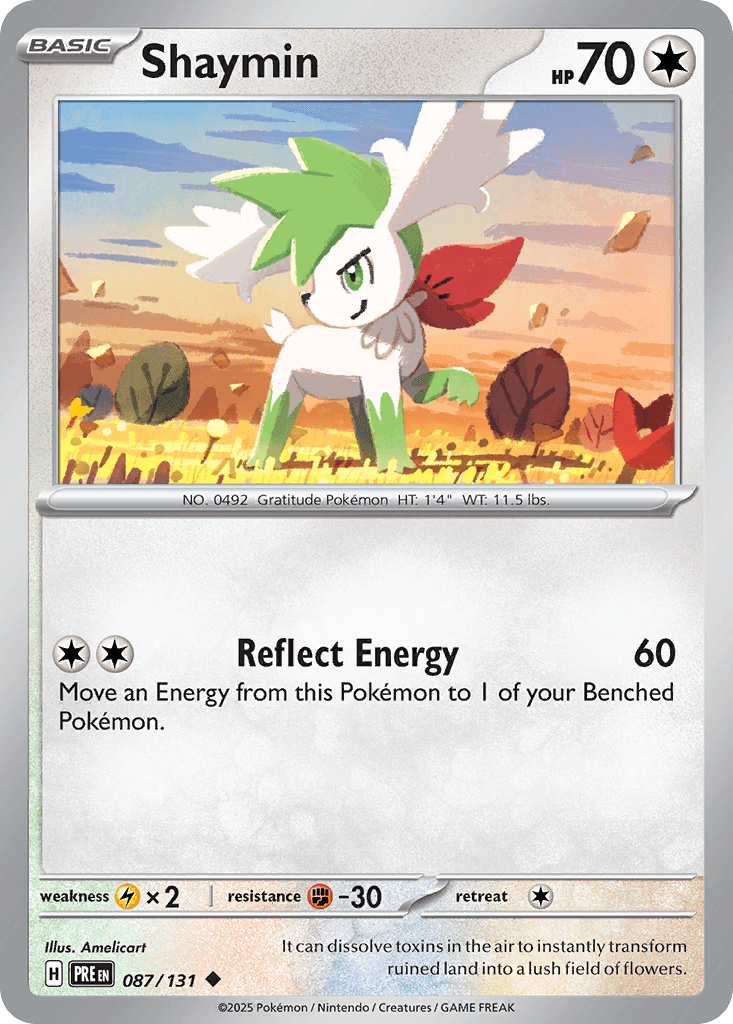 Shaymin (Master Ball Pattern) — SV: Prismatic Evolutions Pokémon TCG card by sowsow