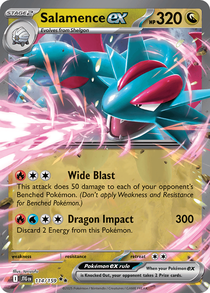 Salamence ex - 114/159 — Jumbo Cards Pokémon TCG card by Mitsuhiro Arita