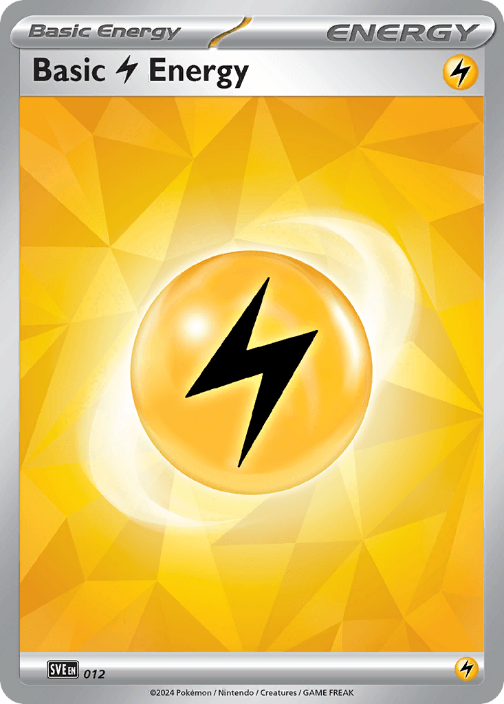 Basic Lightning Energy (Cracked Ice Holo) — SVE: Scarlet & Violet Energies