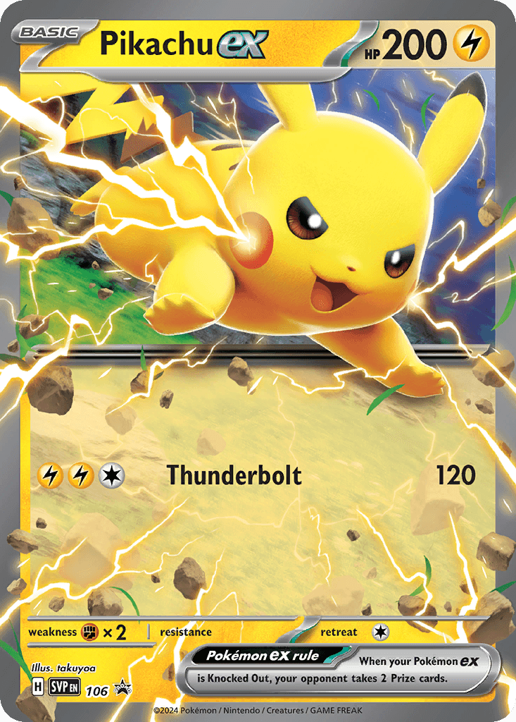 Pikachu ex (Pikachu 60) — Pokémon TCG card