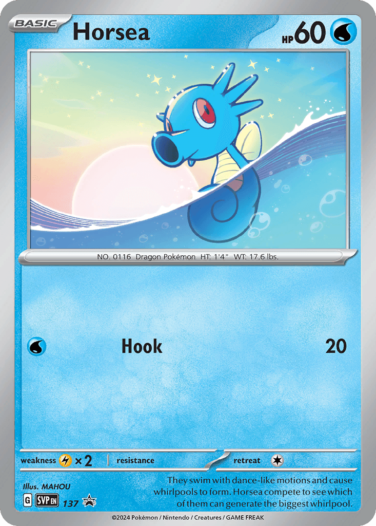 Horsea — SV: Scarlet & Violet Promo Cards Pokémon TCG card by MAHOU