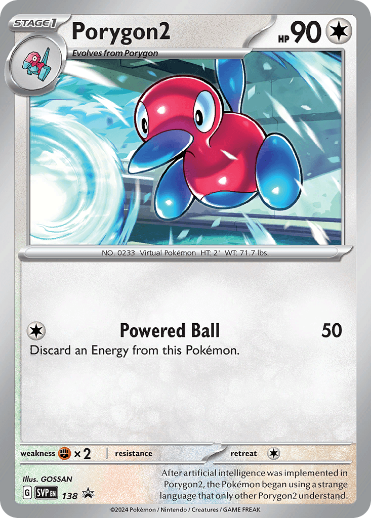 Porygon2 — SV: Scarlet & Violet Promo Cards Pokémon TCG card by GOSSAN