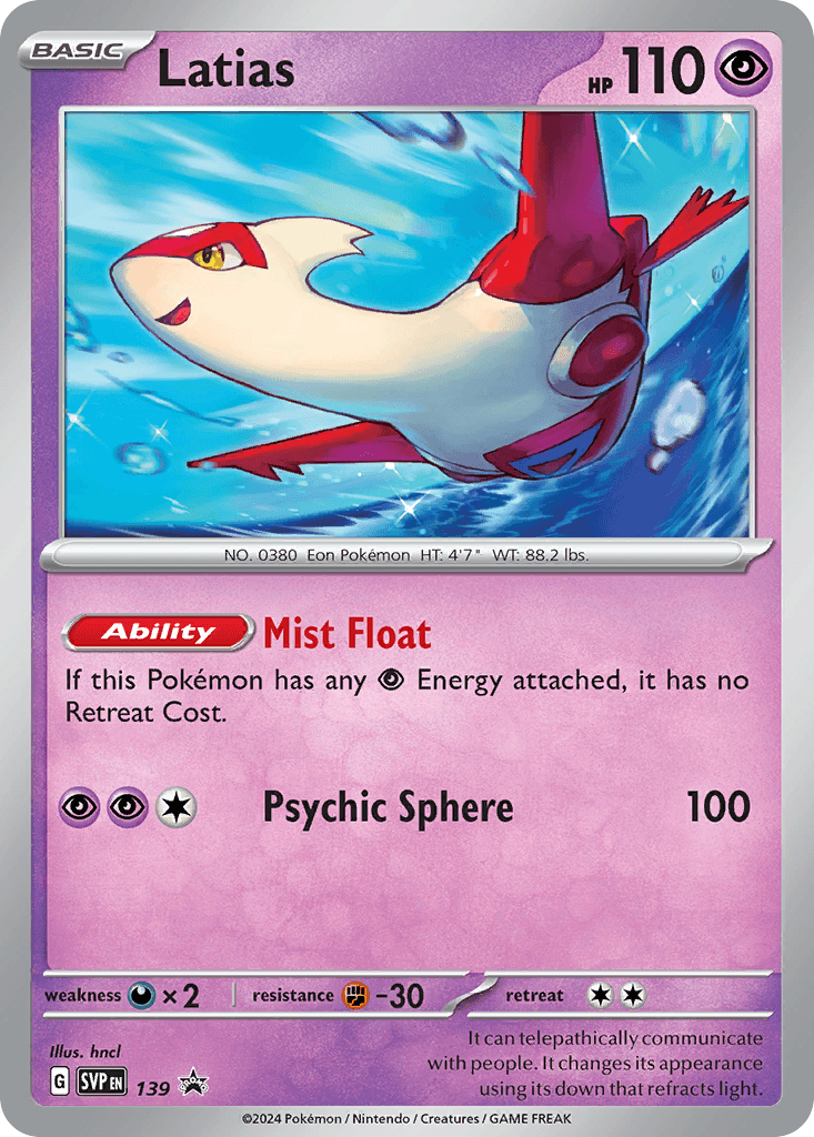 Latias — SV: Scarlet & Violet Promo Cards Pokémon TCG card by hncl