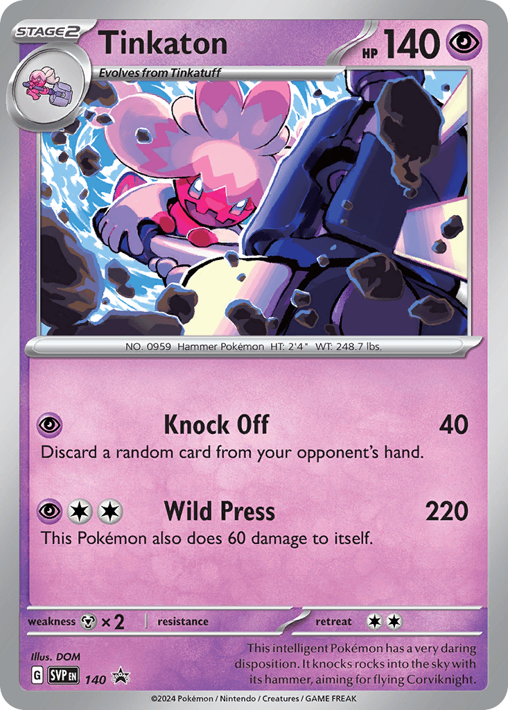 Tinkaton — SV: Scarlet & Violet Promo Cards Pokémon TCG card by DOM