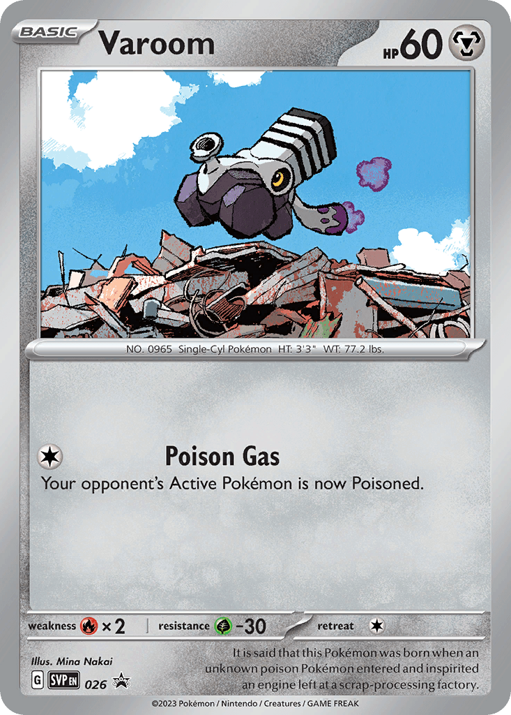 Varoom — SV: Scarlet & Violet Promo Cards Pokémon TCG card by Mina Nakai