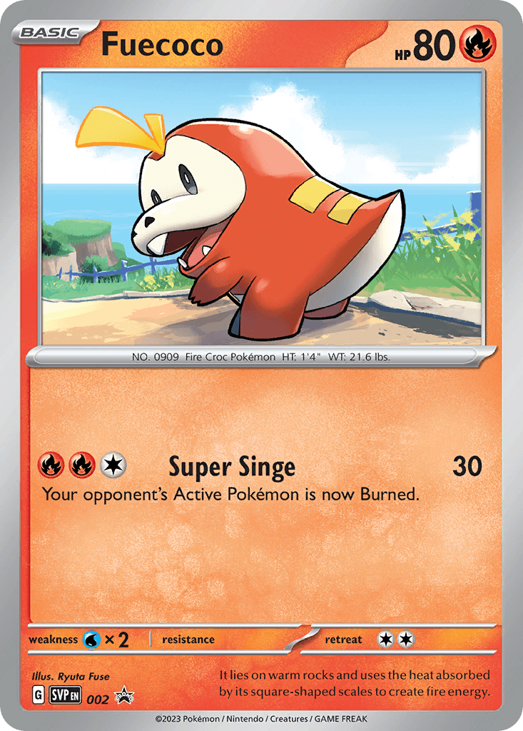 Fuecoco — Pokémon TCG card