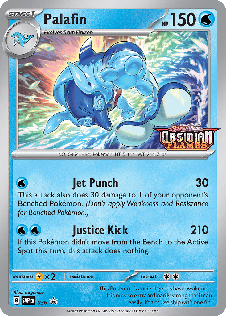 Palafin — SV: Scarlet & Violet Promo Cards Pokémon TCG card by nagimiso