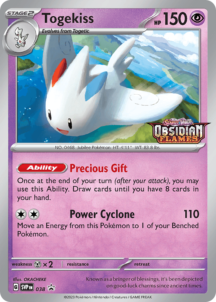 Togekiss — SV: Scarlet & Violet Promo Cards Pokémon TCG card by OKACHEKE