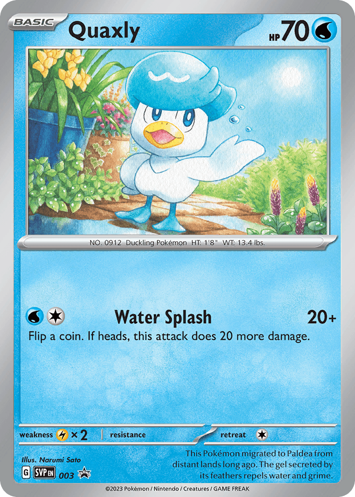 Quaxly — Pokémon TCG card
