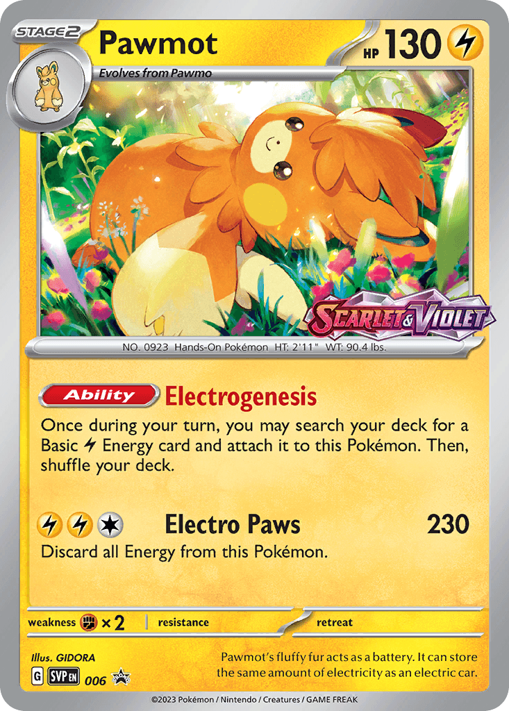 Pawmot — SV: Scarlet & Violet Promo Cards Pokémon TCG card by GIDORA
