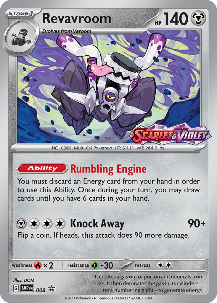 Revavroom — SV: Scarlet & Violet Promo Cards Pokémon TCG card by DOM