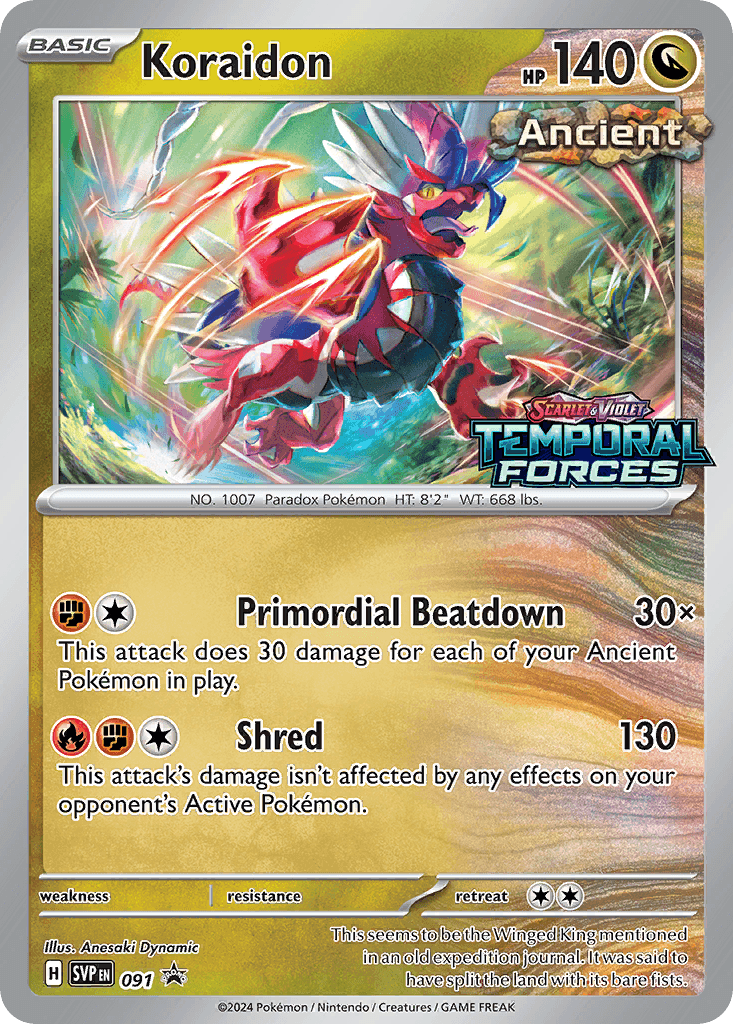Koraidon — SV: Scarlet & Violet Promo Cards Pokémon TCG card by Anesaki Dynamic