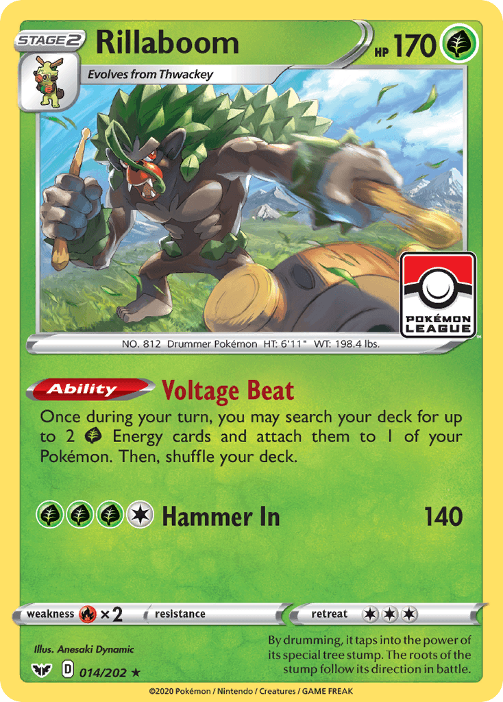 Rillaboom — Prize Pack Series Cards Pokémon TCG card by Anesaki Dynamic