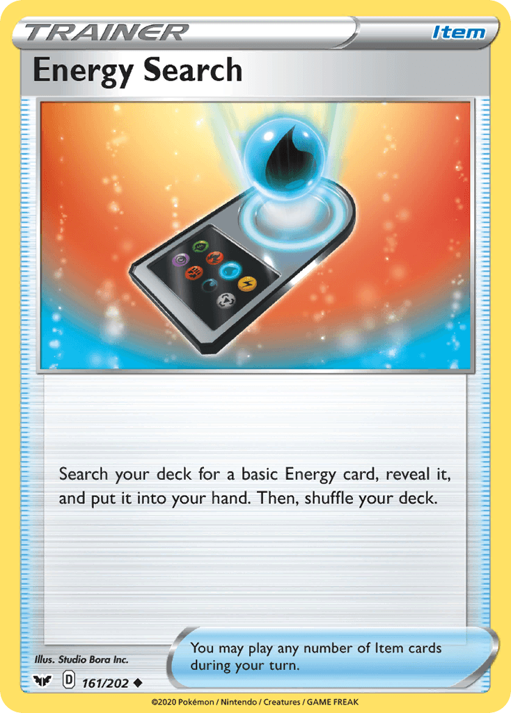 Energy Search — SWSH01: Sword & Shield Base Set Pokémon TCG card by Studio Bora Inc.