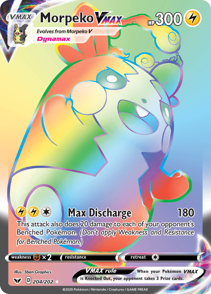 Morpeko VMAX — SWSH01: Sword & Shield Base Set Pokémon TCG card by 5ban Graphics