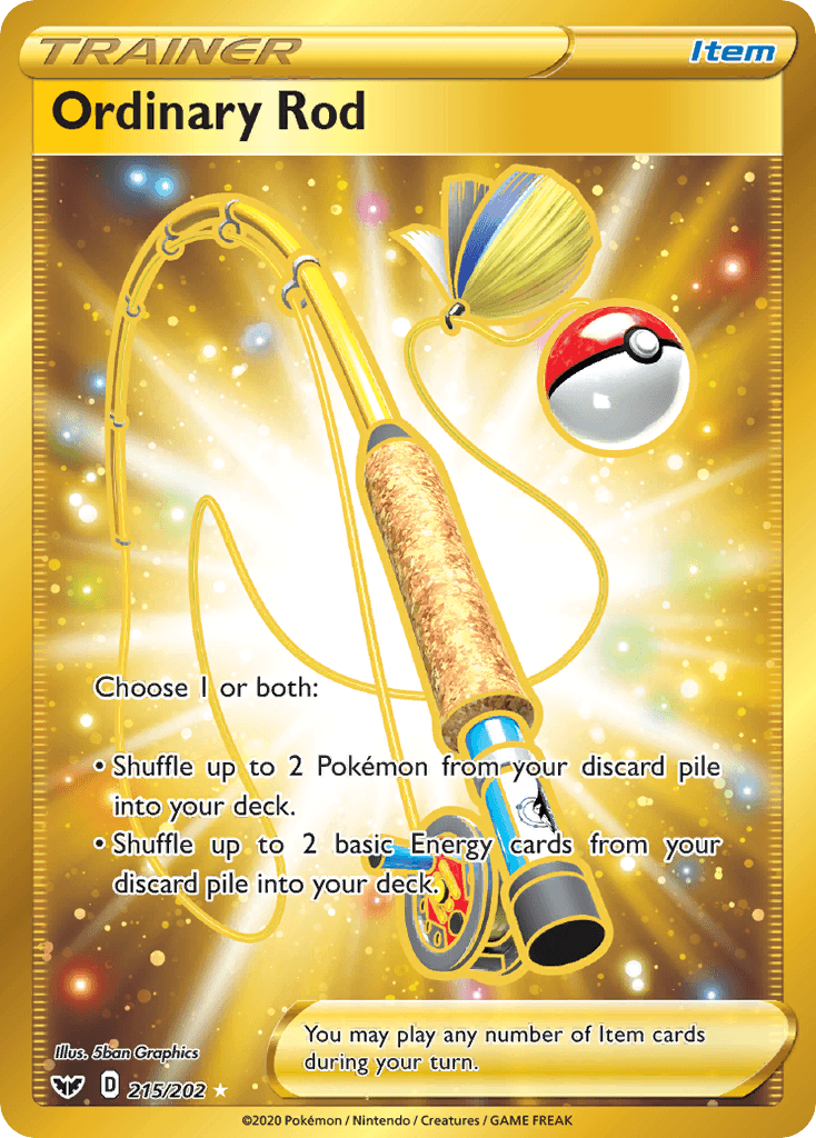 Ordinary Rod — SWSH01: Sword & Shield Base Set Pokémon TCG card by 5ban Graphics