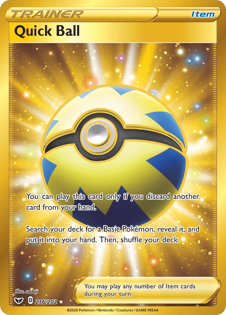 Quick Ball — SWSH01: Sword & Shield Base Set Pokémon TCG card by sadaji
