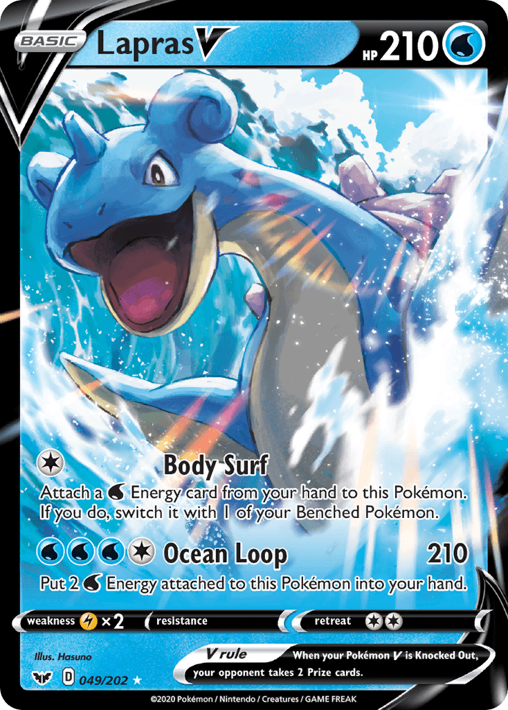 Lapras V — SWSH01: Sword & Shield Base Set Pokémon TCG card by Hasuno