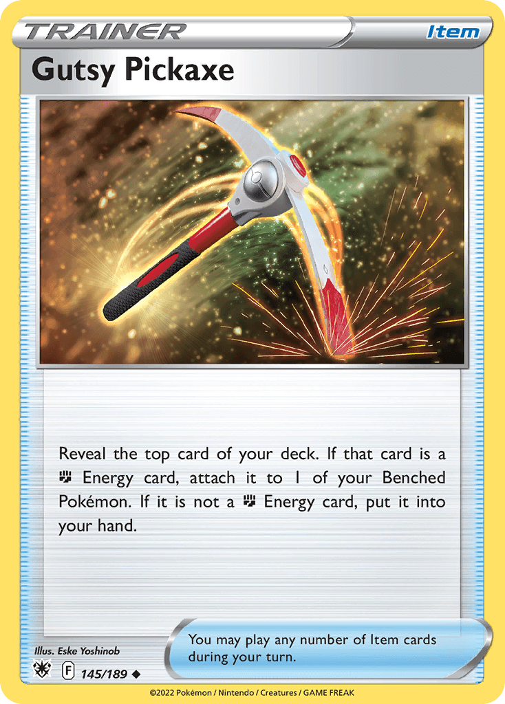 Gutsy Pickaxe — Prize Pack Series Cards Pokémon TCG card by Eske Yoshinob