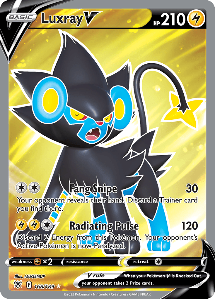 Luxray V — SWSH10: Astral Radiance Trainer Gallery Pokémon TCG card by MUGENUP