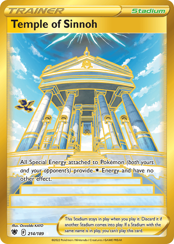 Temple of Sinnoh — SWSH10: Astral Radiance Trainer Gallery Pokémon TCG card by Oswaldo KATO