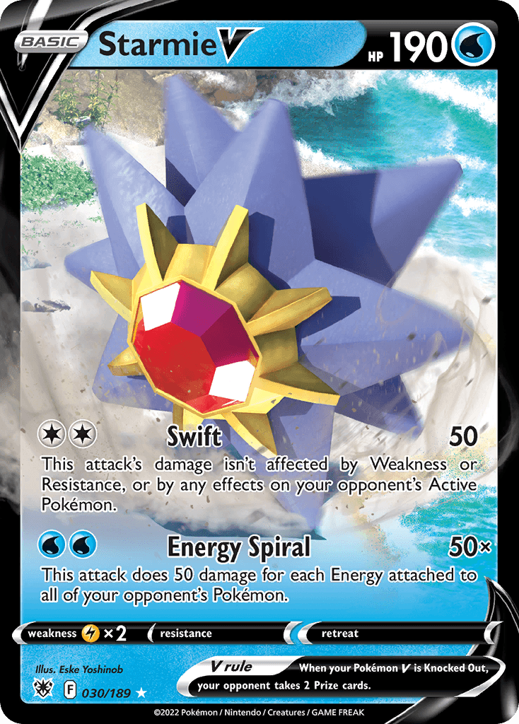 Starmie V — Prize Pack Series Cards Pokémon TCG card by Eske Yoshinob
