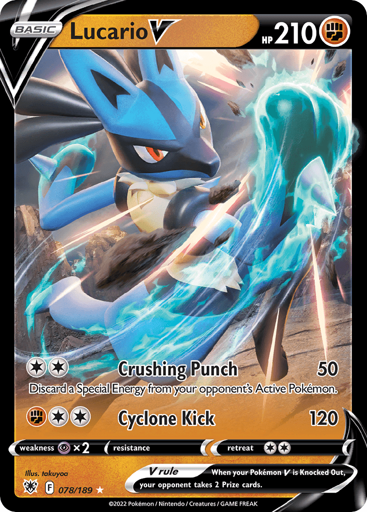 Lucario V - 078/189 — Jumbo Cards