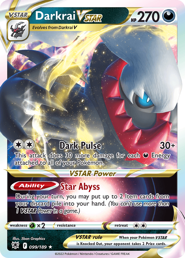 Darkrai VSTAR - 099/189 — Jumbo Cards Pokémon TCG card by 5ban Graphics