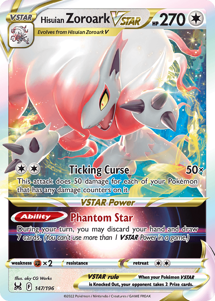 Hisuian Zoroark VSTAR — Prize Pack Series Cards Pokémon TCG card by aky CG Works