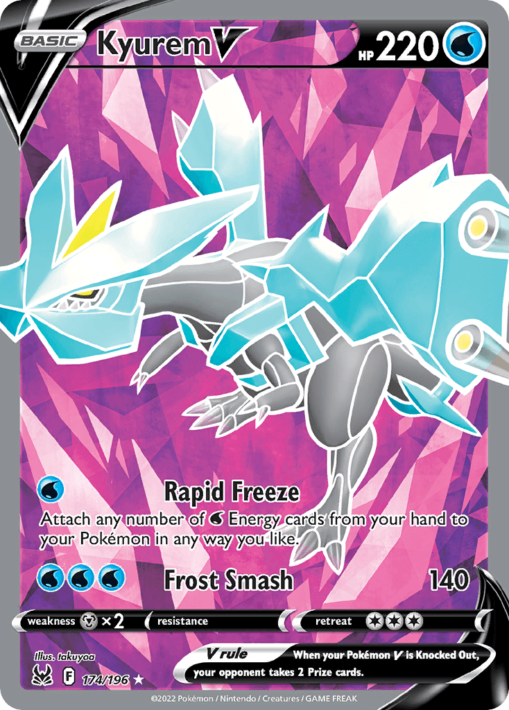 Kyurem V — SWSH11: Lost Origin Trainer Gallery Pokémon TCG card by takuyoa