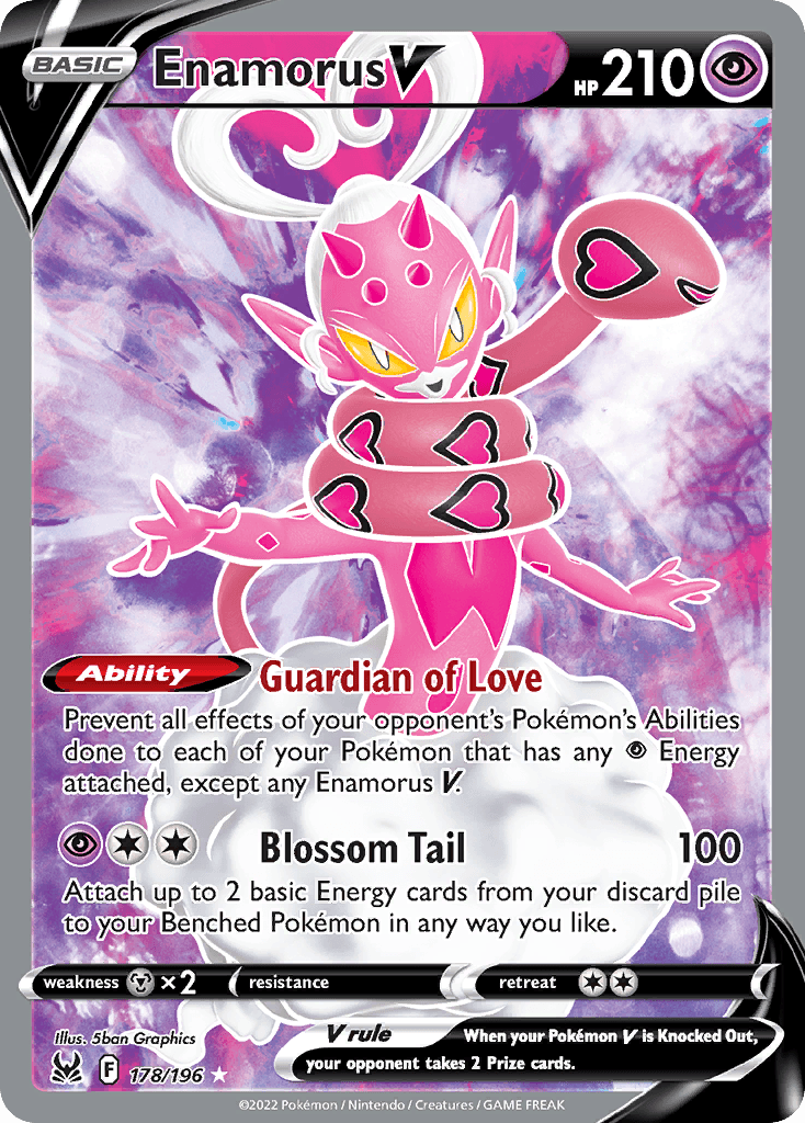 Enamorus V — SWSH11: Lost Origin Trainer Gallery Pokémon TCG card by 5ban Graphics