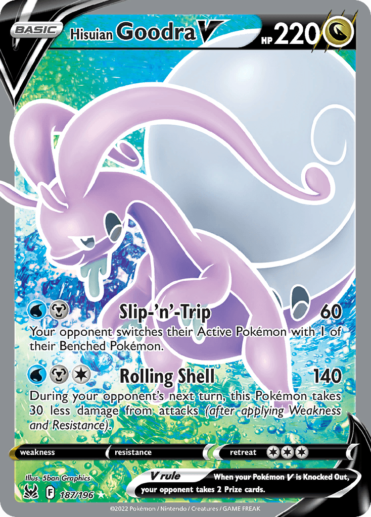 Hisuian Goodra V — SWSH11: Lost Origin Trainer Gallery Pokémon TCG card by 5ban Graphics