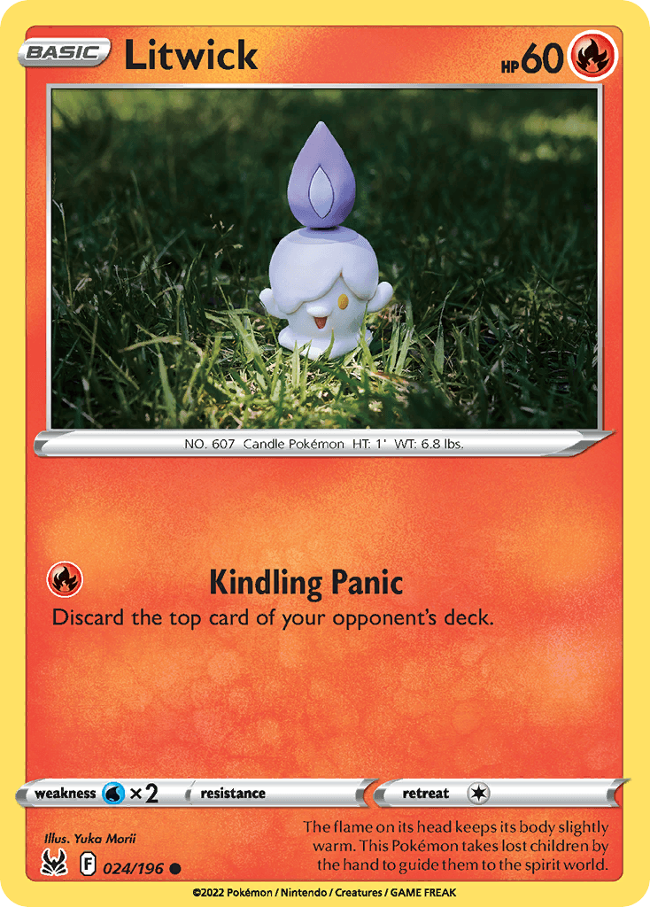 Litwick — Trick or Trade BOOster Bundle 2023 Pokémon TCG card by Yuka Morii