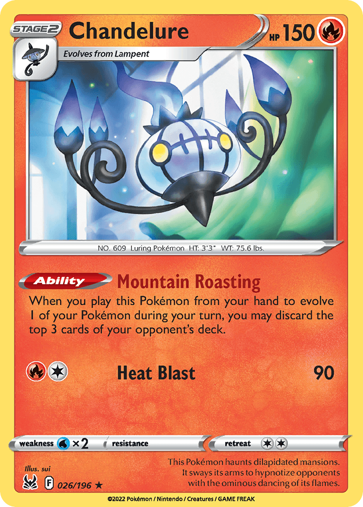 Chandelure — Trick or Trade BOOster Bundle 2023 Pokémon TCG card by sui